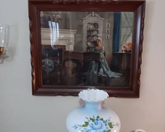 Gwtw lamp, vintage alarm clocks