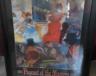 Pageant of The Masters framed poster, 2008.