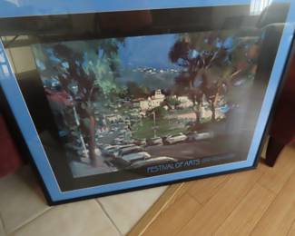 Festival of the Arts framed poster, 1997