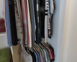 Ladies clothing sizes small and medium.