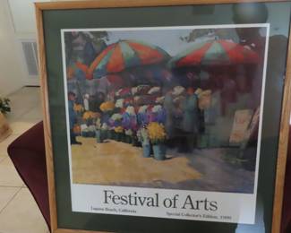 Festival of the Arts framed poster,  1999.
