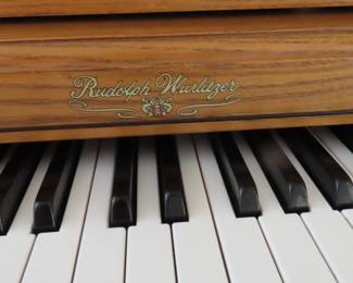 Rudolph Wurlitzer upright piano and bench