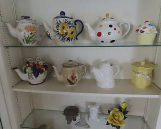 Collection of teapots.