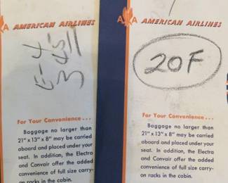 Vintage American Airlines Tickets