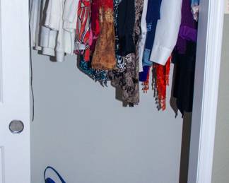 Women's clothing and various purses