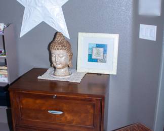 Wooden cabinets, Buddha art decoration