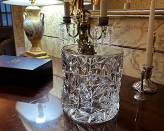 Tiffany glass ice bucket