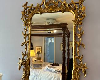 Italian Rococo style gilt wood mirror