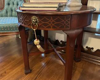 Baker mahogany side table 