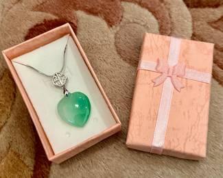 Green Heart Necklace