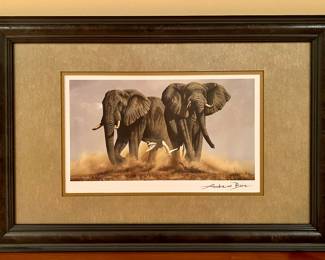 Elephant Print, Signed Andrew Bone