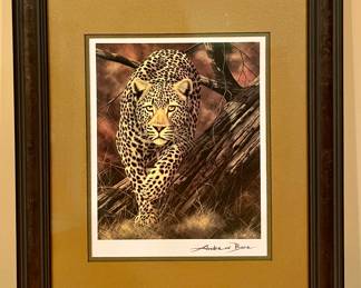Leopard Print, Signed Andrew Bone