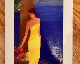 "En Mediterranee" Seriolithograph, Signed Bellett with COA