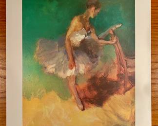 "Ballerina" Seriolithograph, Signed Chen with COA