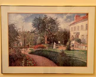 "The Garden of Les Mathurins at Pontoise" by Camille Pissarro Print