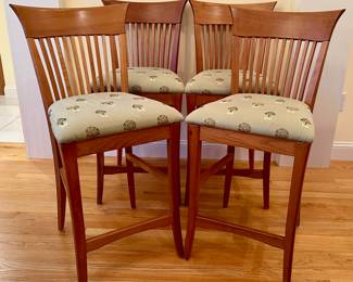 (4) Circle Furniture Bar Stools - 24" Seat Height 