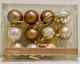 Crate & Barrel Ornaments