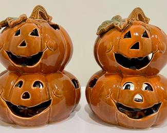 (2) Pumpkin Lanterns