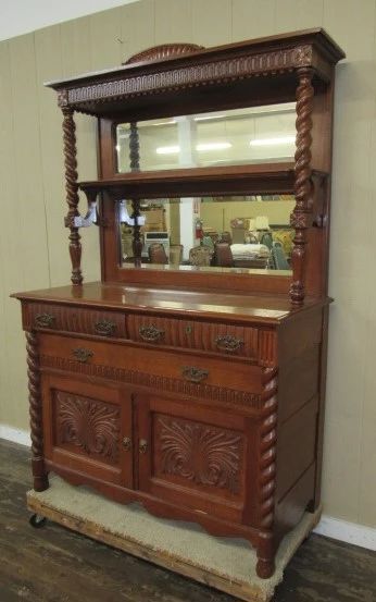 Oak Barley Twist Sideboard