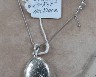 Sterling Locket Necklace