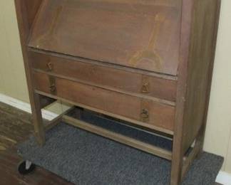 Mission Oak Style Drop Front Desk