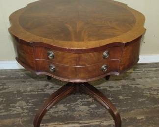 Mahogany Drum Table