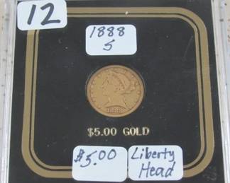 1888-S Gold $5.00 Coin
