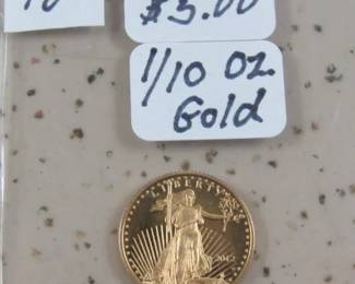 2012 Gold $5.00 Coin