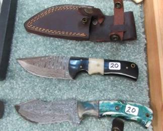 Damascus Steel Fixed Blade Knives