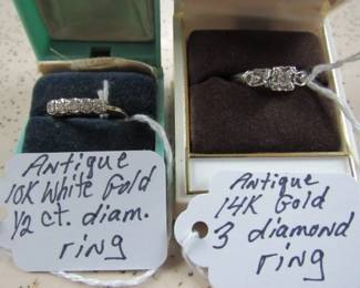 Antique Gold & Diamond Rings