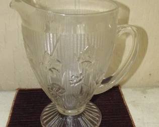 Iris & Herringbone Pitcher