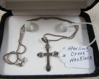 Sterling Cross Necklace