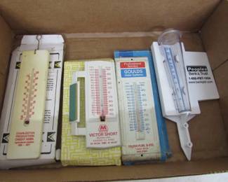 Thermometers & Rain Gauge