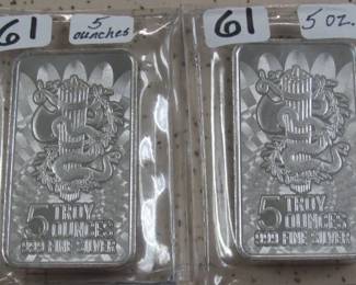 5 oz Silver Bars