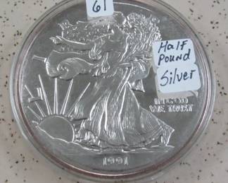 Half Pound Silver Round