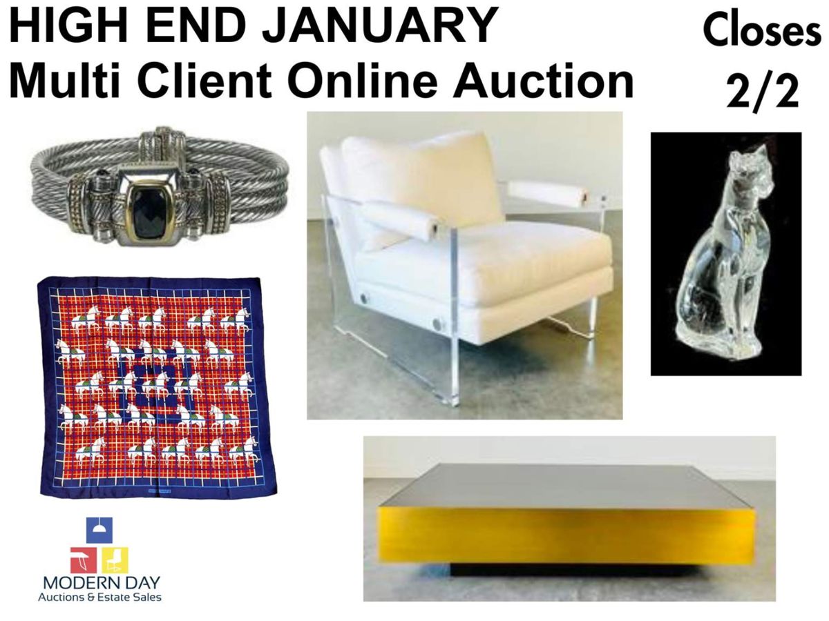 HIGH END January Multi Client Online Auction starts on 1/24/2024