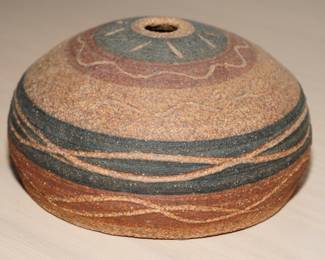 Polychrome Sand Art Vase