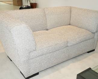 Mid-Century Modern Contemporary Tweed Loveseat by R. Jones