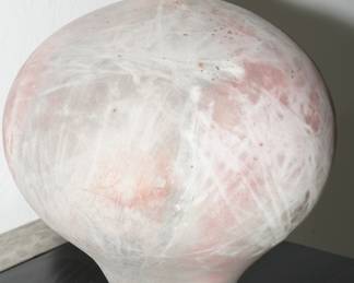 Large Coral Roku Pottery Vase