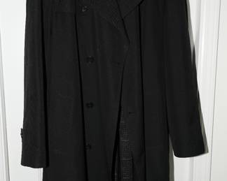 Blue Lined Hart Shaffner & Marx Trench Coat