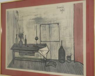  Room with Still Life - Lithograph  Bernard Buffet