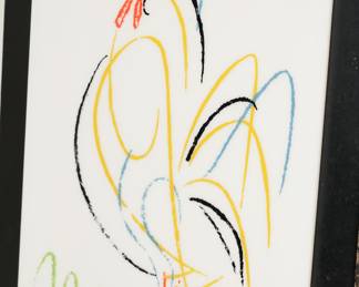 Nice Rooster on Tile after Picasso