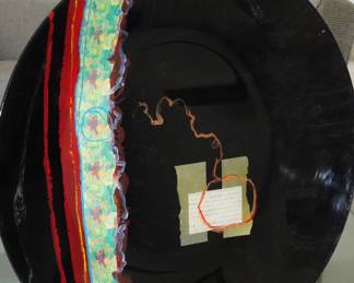 "Plums" Limited Edition #94/1000 Platter Signed S. Ward