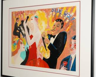 "Hot Jazz at the Blue Wolf" #138/150 - Earl Linderman