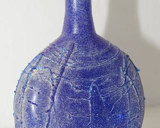 Tall Lavender Glass Bottle