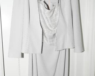 C. Mercedes Ferreira White Beaded Dress Jacket