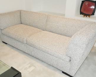 Mid-Century Modern Contemporary Tweed Sofa by R. Jones