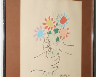 "Bouquet of Peace" Lithograph - Picasso 