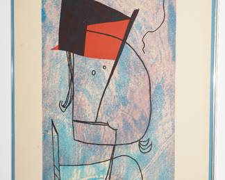 Geometric Stick Man Abstract  Print - Paul Klee 