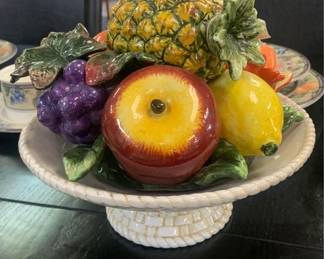 Authentic Italian Capodimonte Fruit Basket